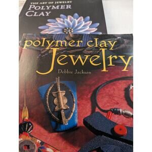 Books Polymer Clay Lot Of 2 The Art Of Jewelry poly Clay+Poymer Clay Jewelry